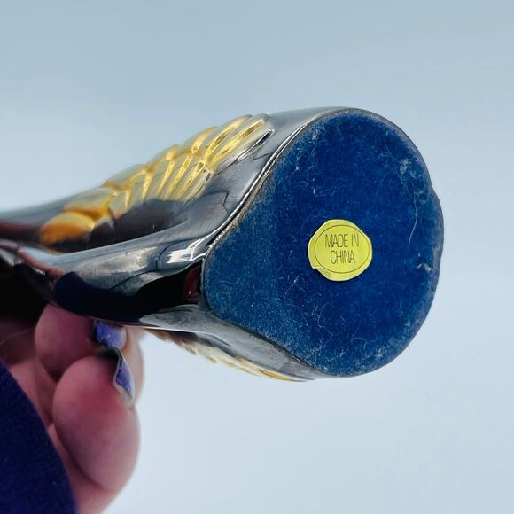 Vintage Tall Silver Plated Swan Bud Vase - Picture 8 of 8